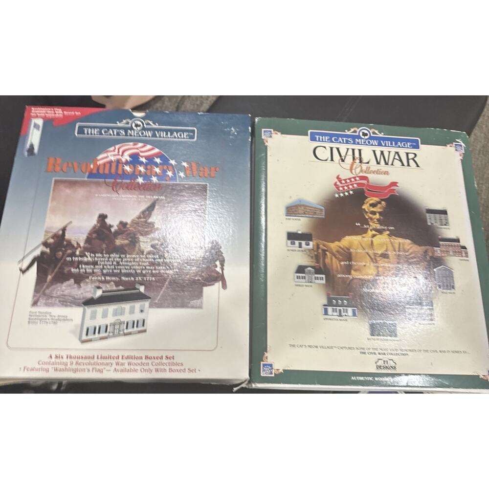Lot 2 Cat’s Meow Village Revolutionary & Civil War Limited Edition Sets